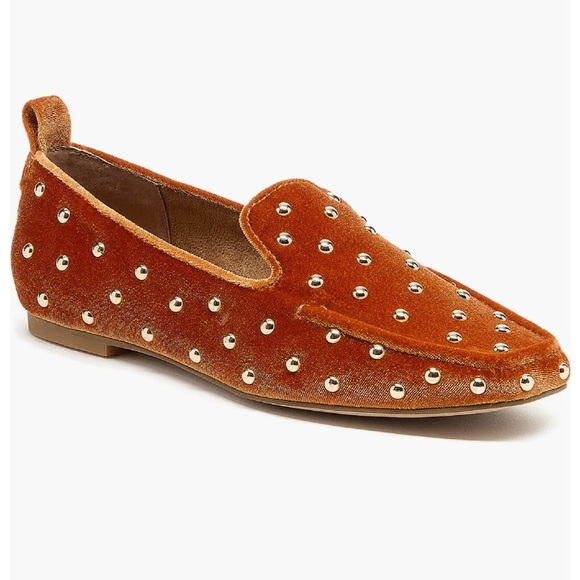 Anthropologie Women’s Kelsi Dagger Brooklyn Adly Metallic Slides Studded Velvet - Picture 1 of 8